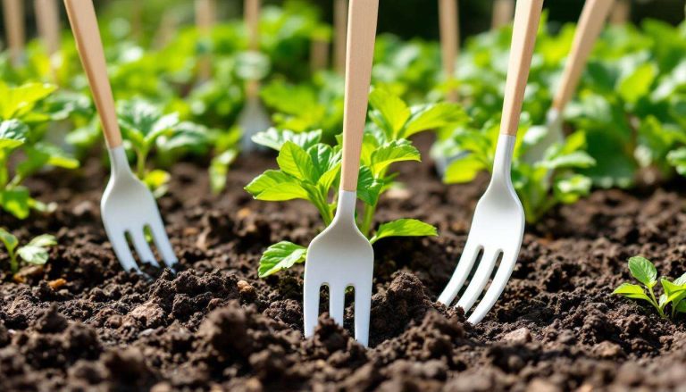 Pourquoi les jardiniers utilisent-ils des fourchettes en plastique ? La raison est bien plus astucieuse qu'il n'y paraît