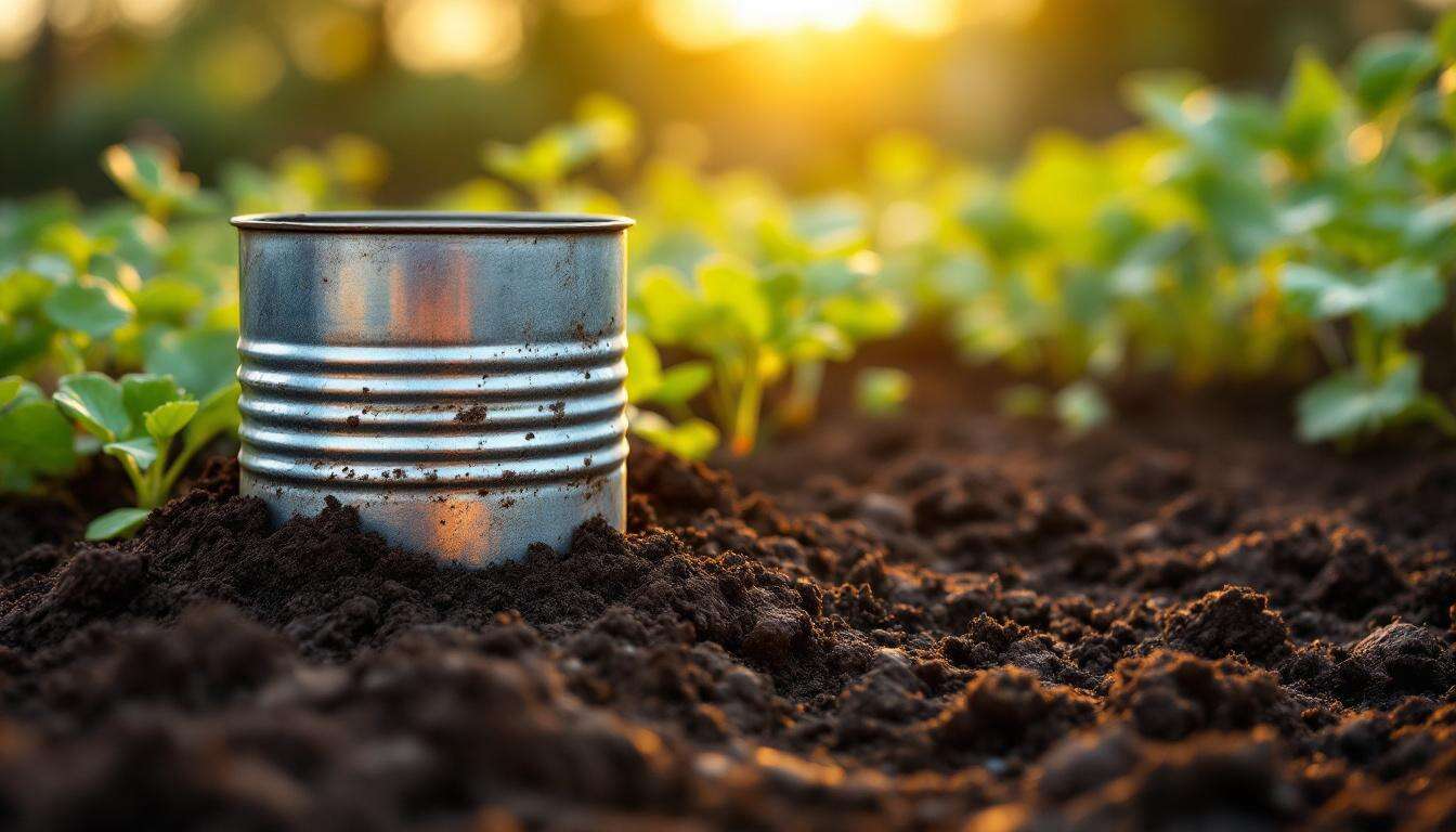 Pourquoi enterrer une simple boîte de conserve dans le potager
