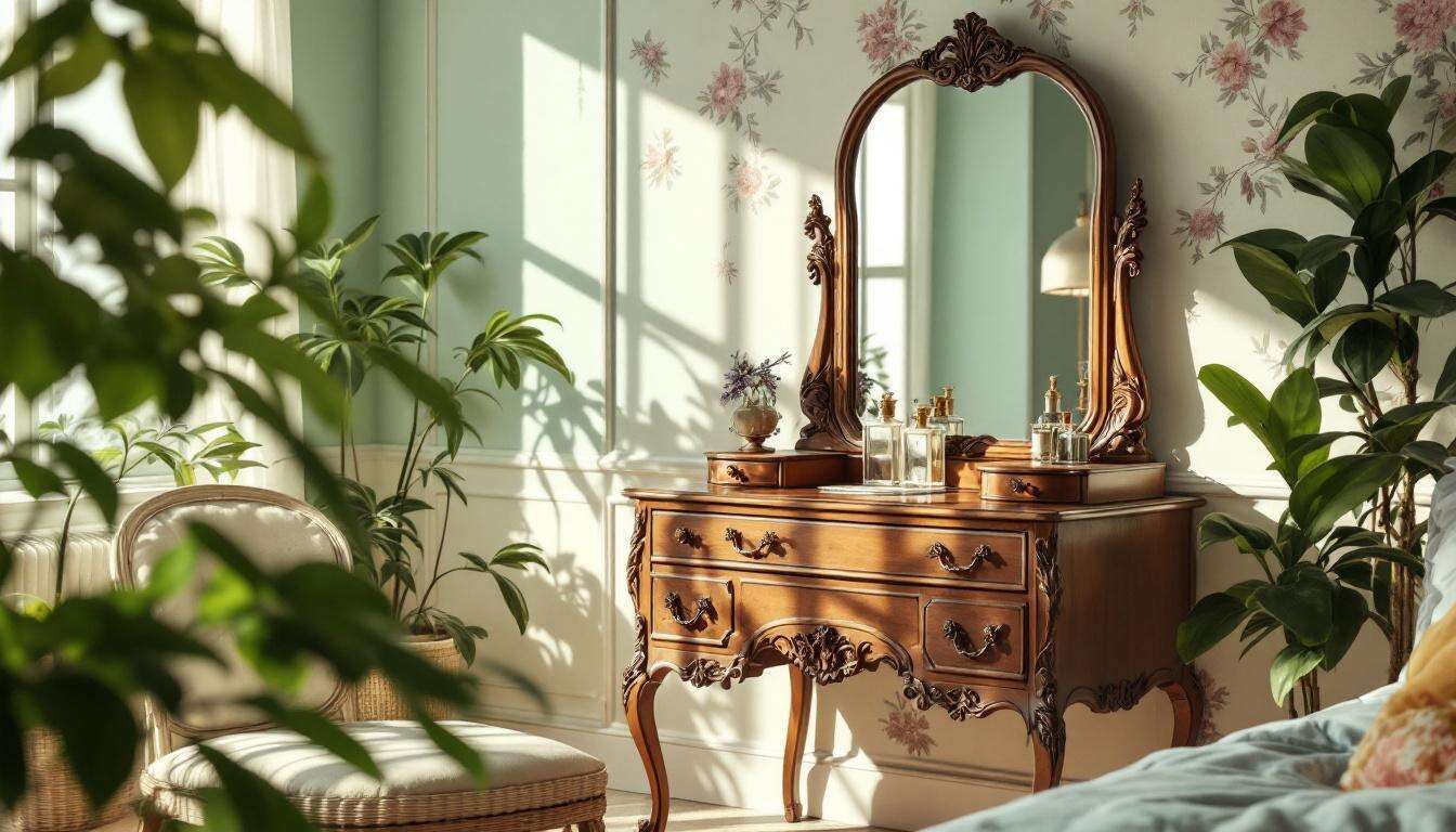 Coiffeuse vintage : ce meuble de grand-mère fait un retour fracassant dans nos intérieurs… et peut valoir jusqu’à 3 200 € à la revente